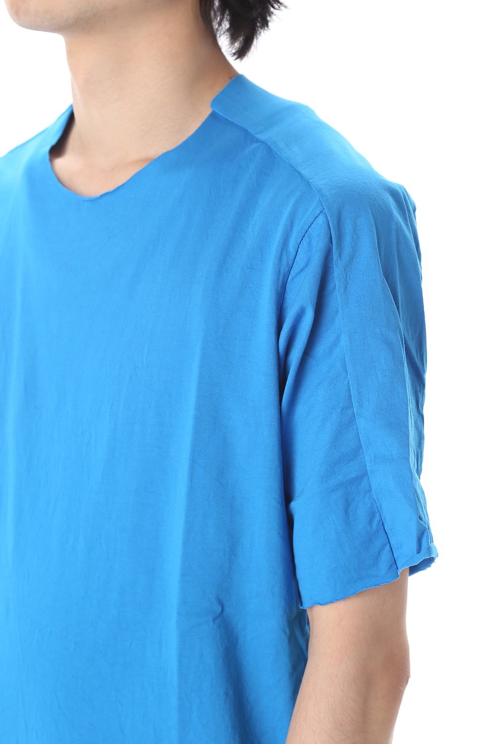 Light Cotton Jersey T-Shirts Blue
