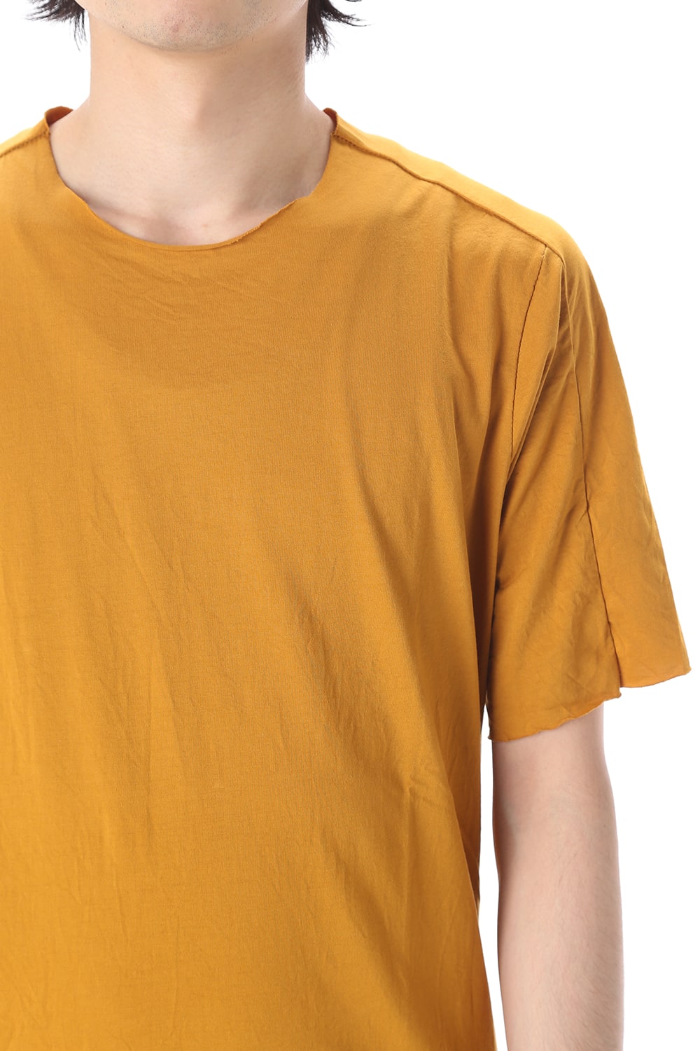 Light Cotton Jersey T-Shirts Mustard