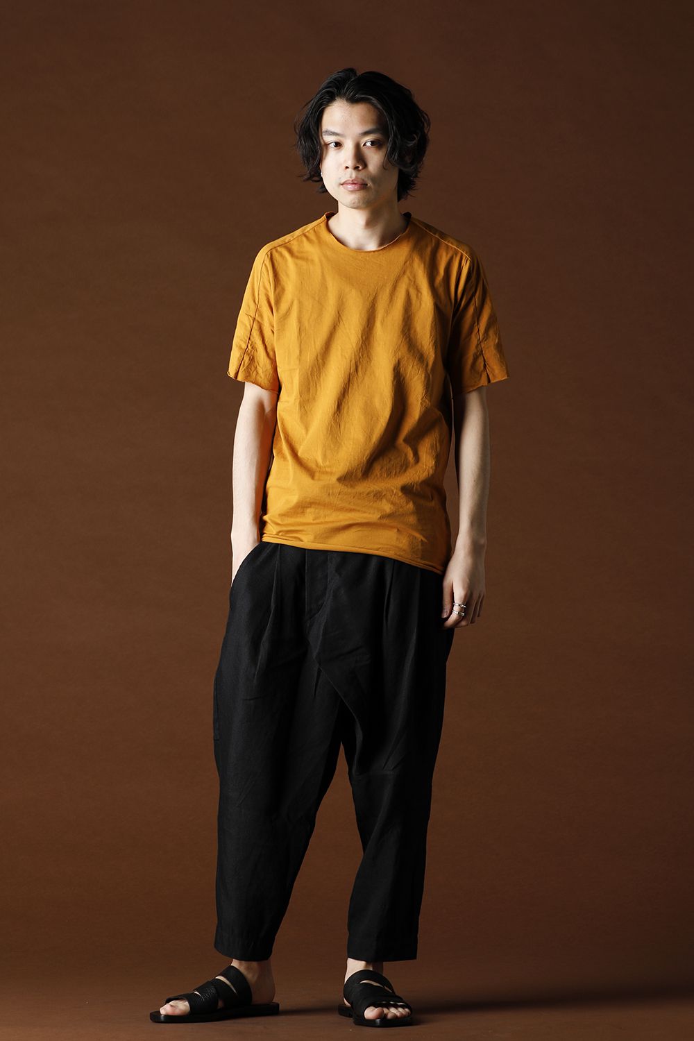 Light Cotton Jersey T-Shirts Mustard