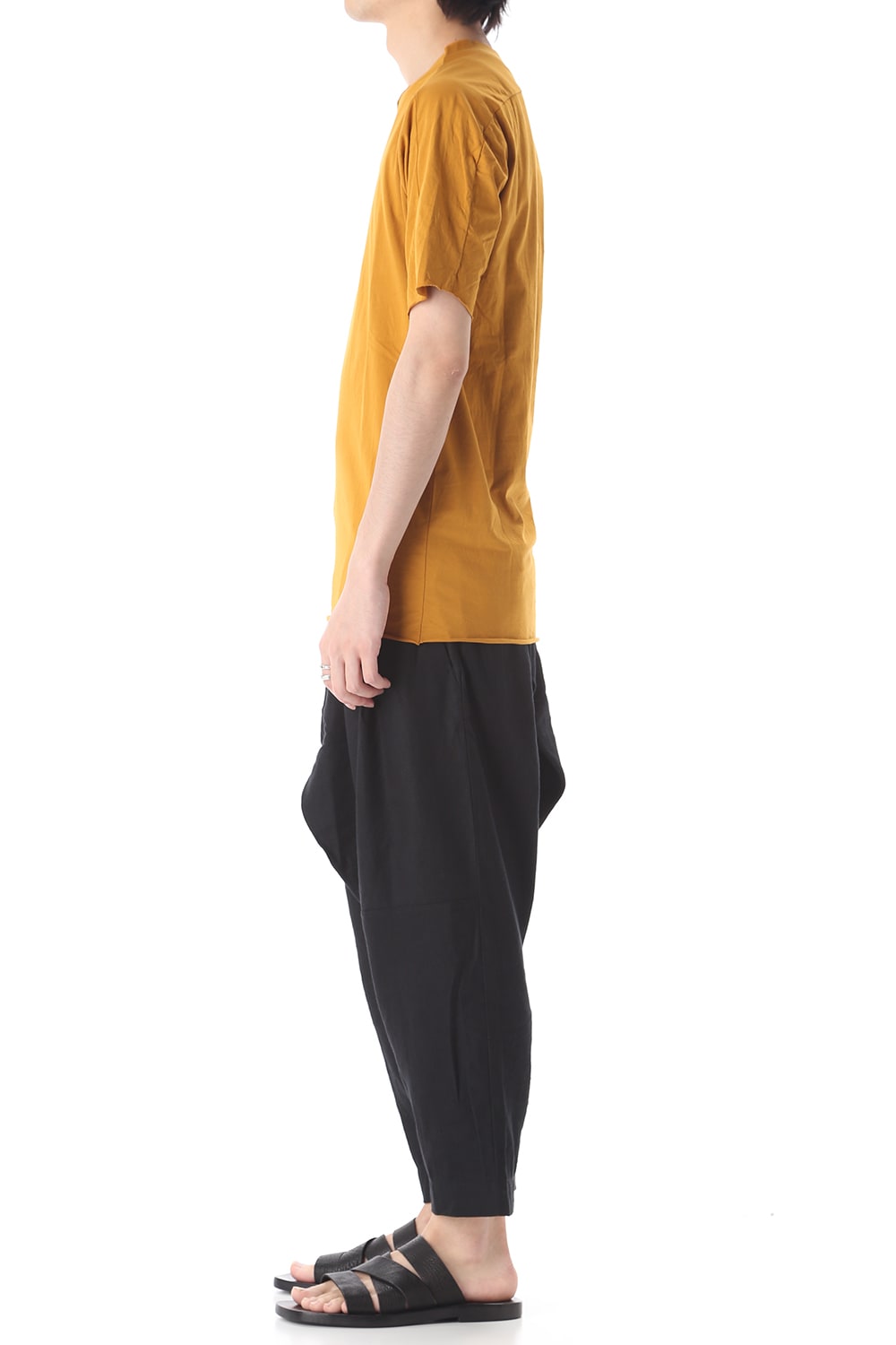 Light Cotton Jersey T-Shirts Mustard