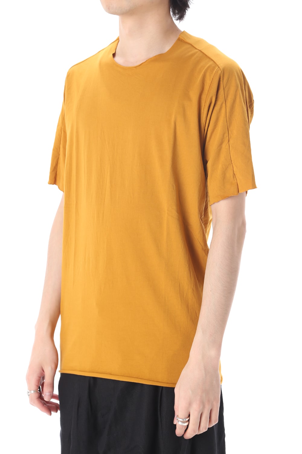Light Cotton Jersey T-Shirts Mustard