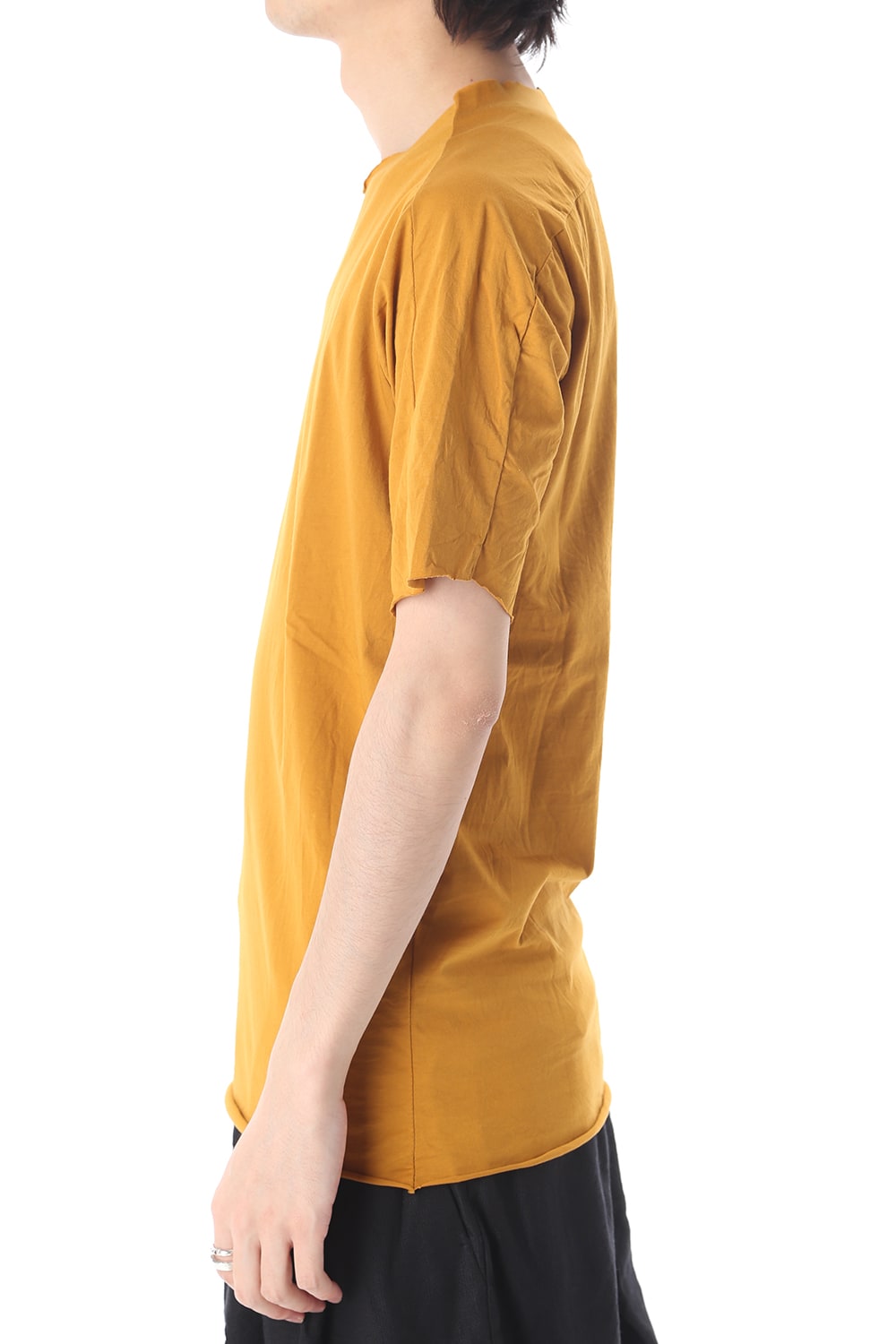 Light Cotton Jersey T-Shirts Mustard