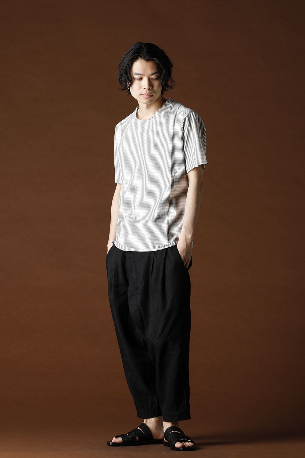 Light Cotton Jersey Border T-Shirts