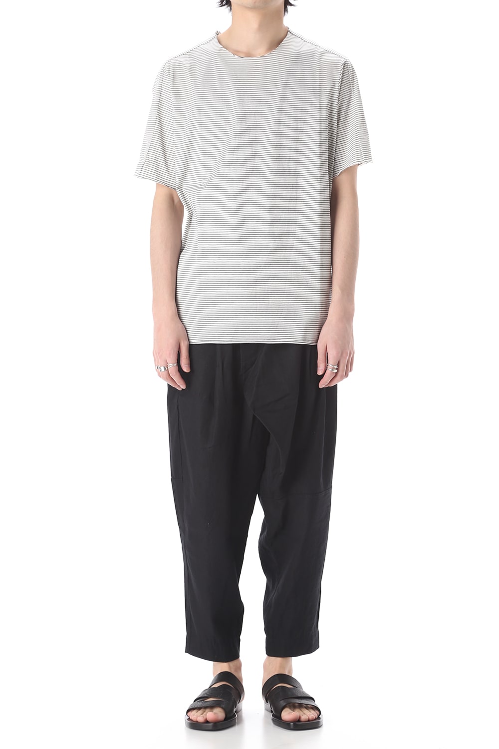 Light Cotton Jersey Border T-Shirts