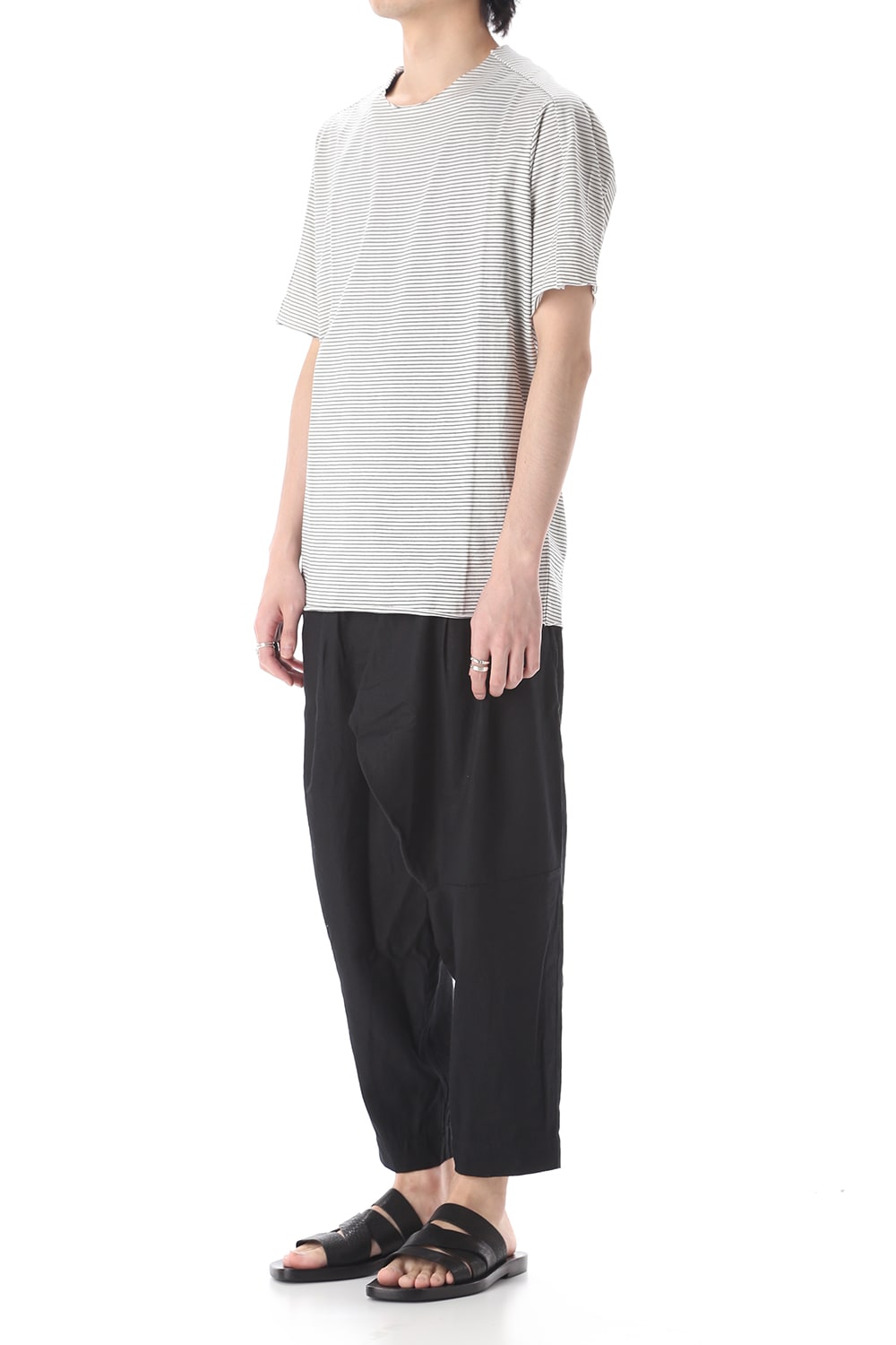 Light Cotton Jersey Border T-Shirts