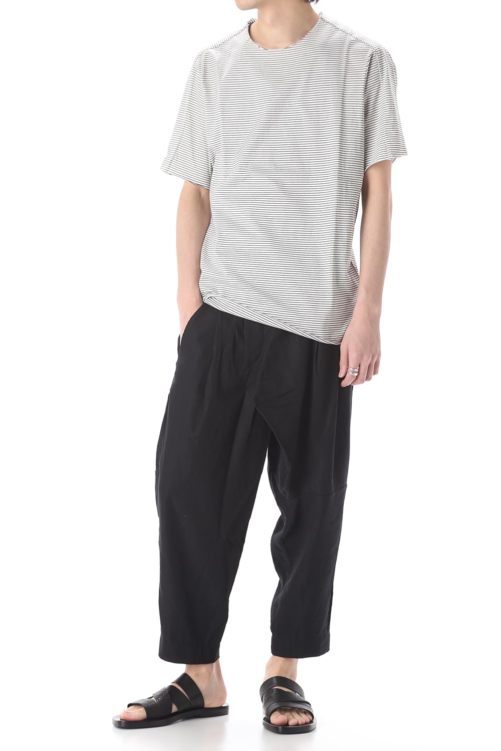 Light Cotton Jersey Border T-Shirts