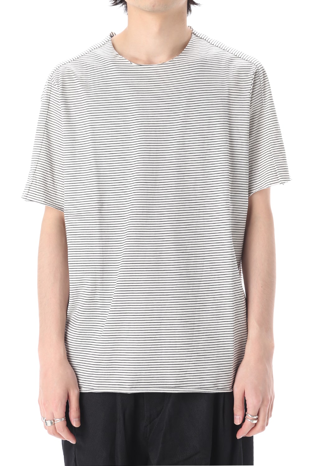 Light Cotton Jersey Border T-Shirts