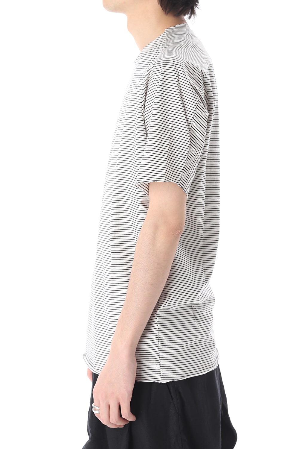 Light Cotton Jersey Border T-Shirts