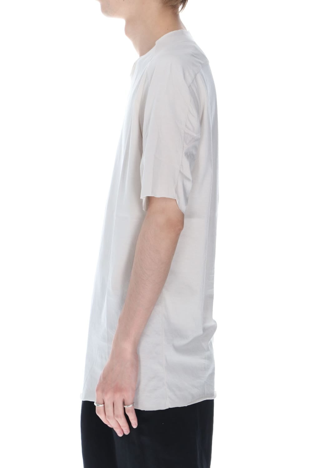 シルケット コットン ショートスリーブ カットソー ベージュ