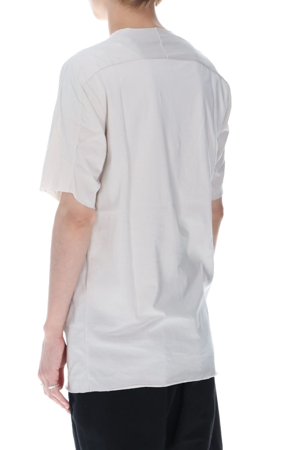 シルケット コットン ショートスリーブ カットソー ベージュ