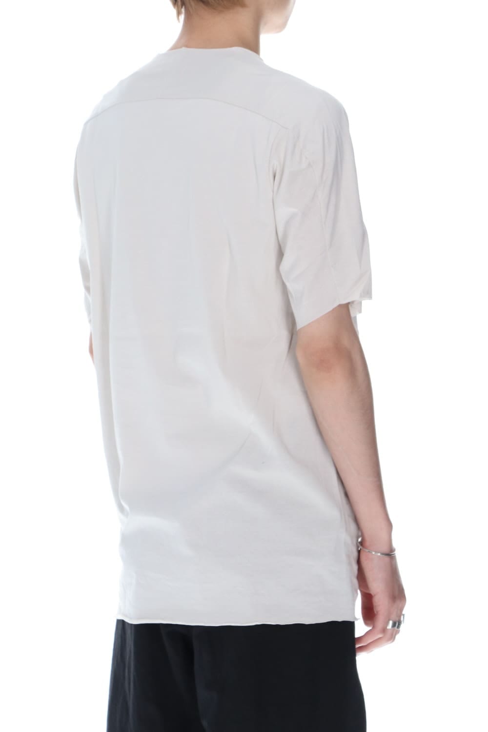 シルケット コットン ショートスリーブ カットソー ベージュ