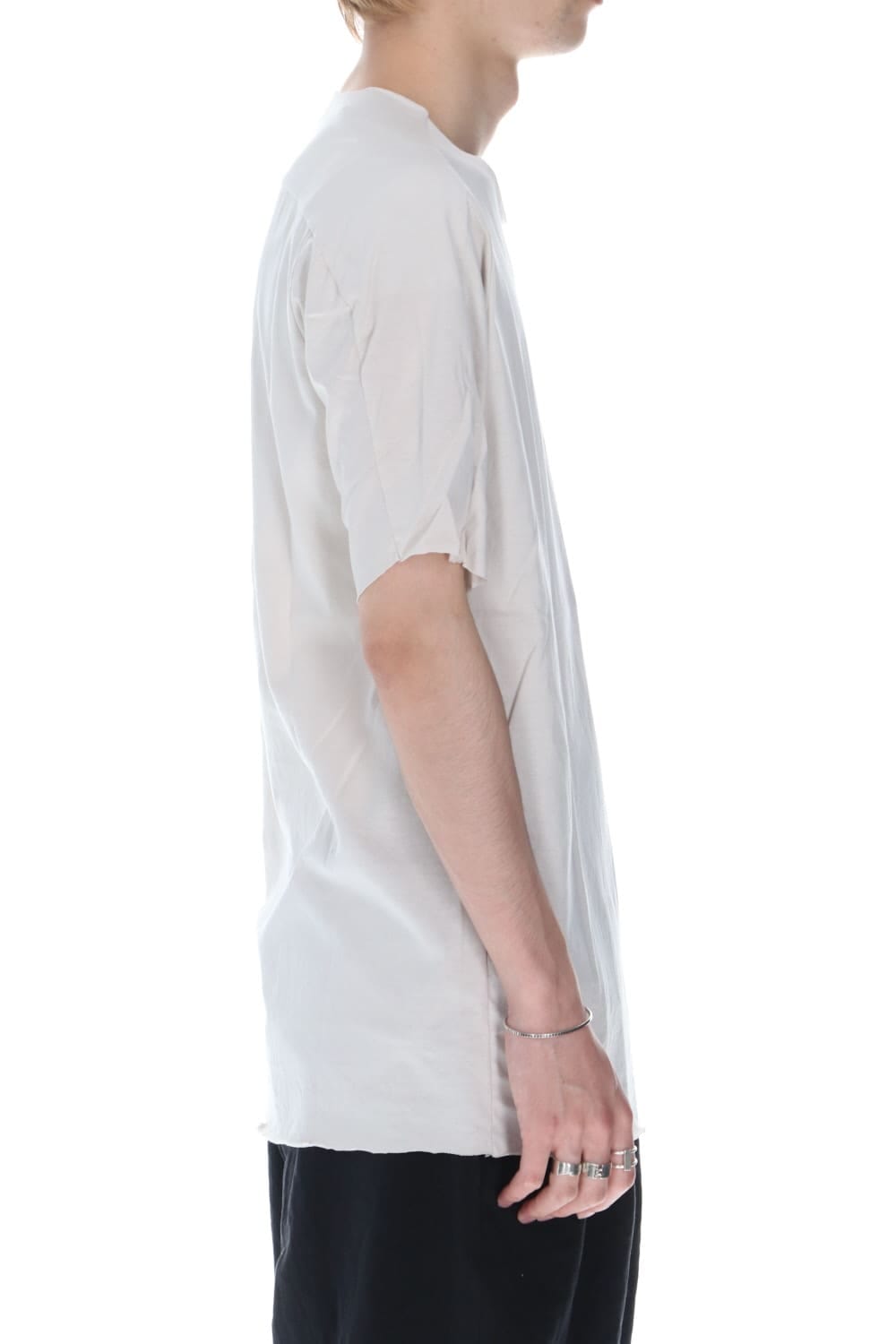 シルケット コットン ショートスリーブ カットソー ベージュ