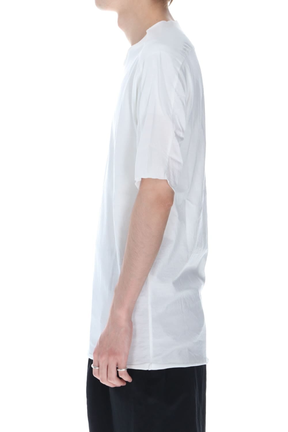 シルケット コットン ショートスリーブ カットソー ホワイト