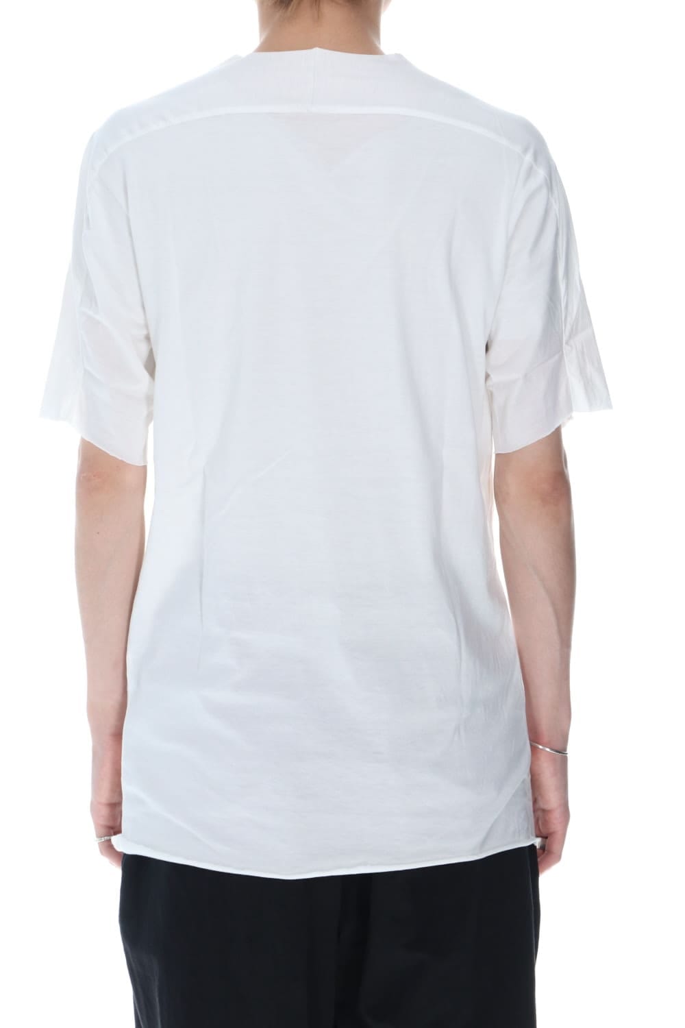 シルケット コットン ショートスリーブ カットソー ホワイト