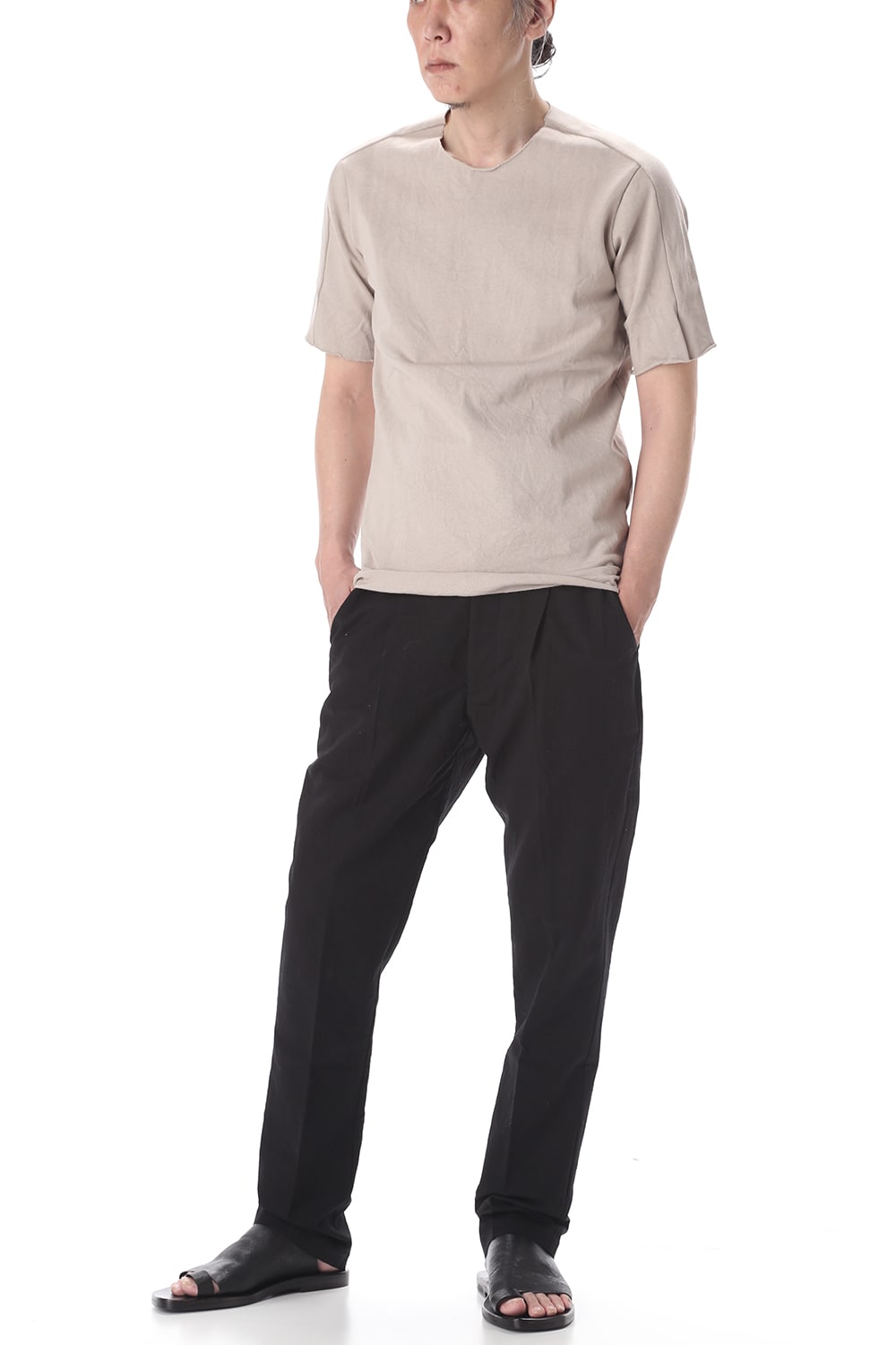 Medium Jersey T-Shirts Gray Beige