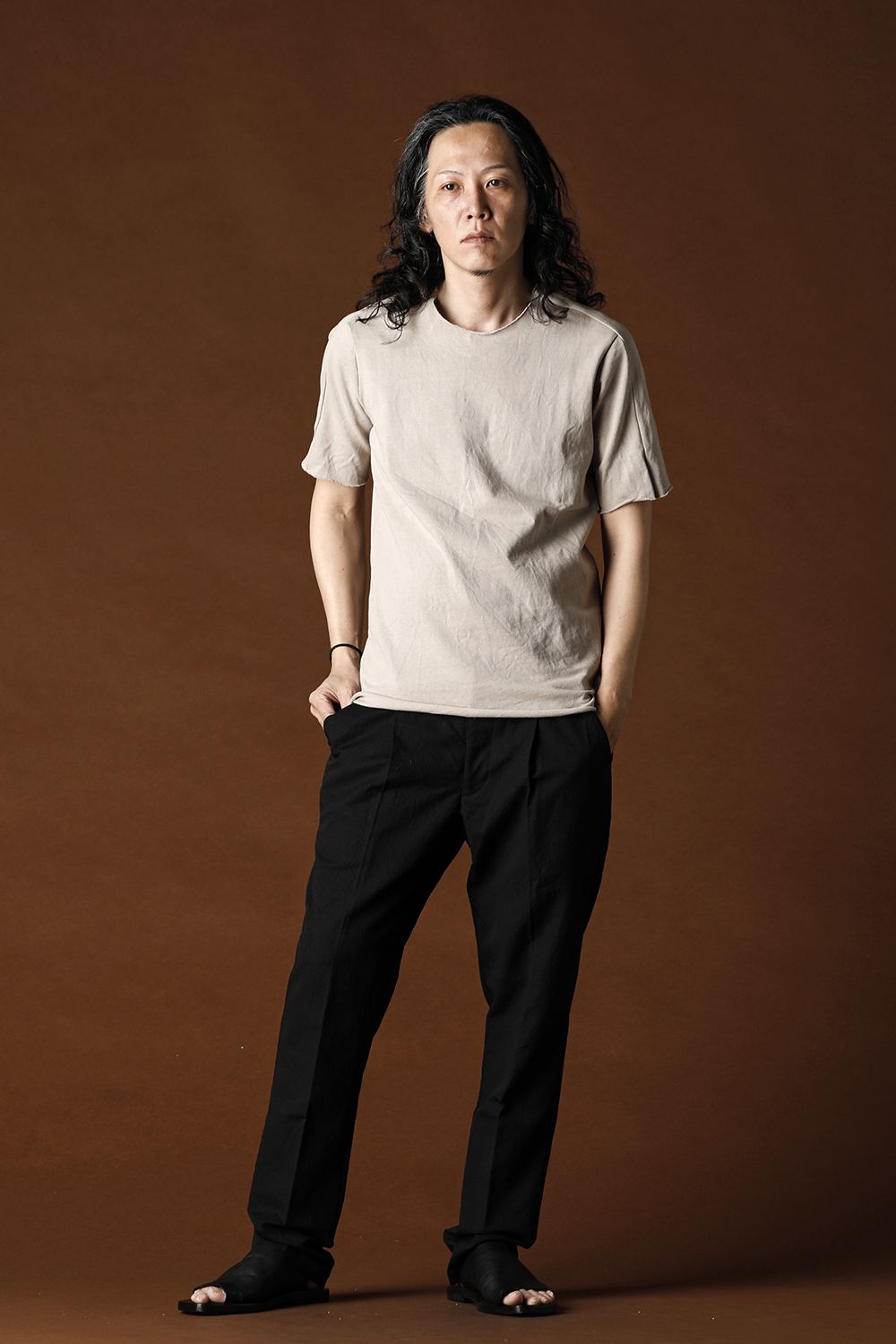 Medium Jersey T-Shirts Gray Beige