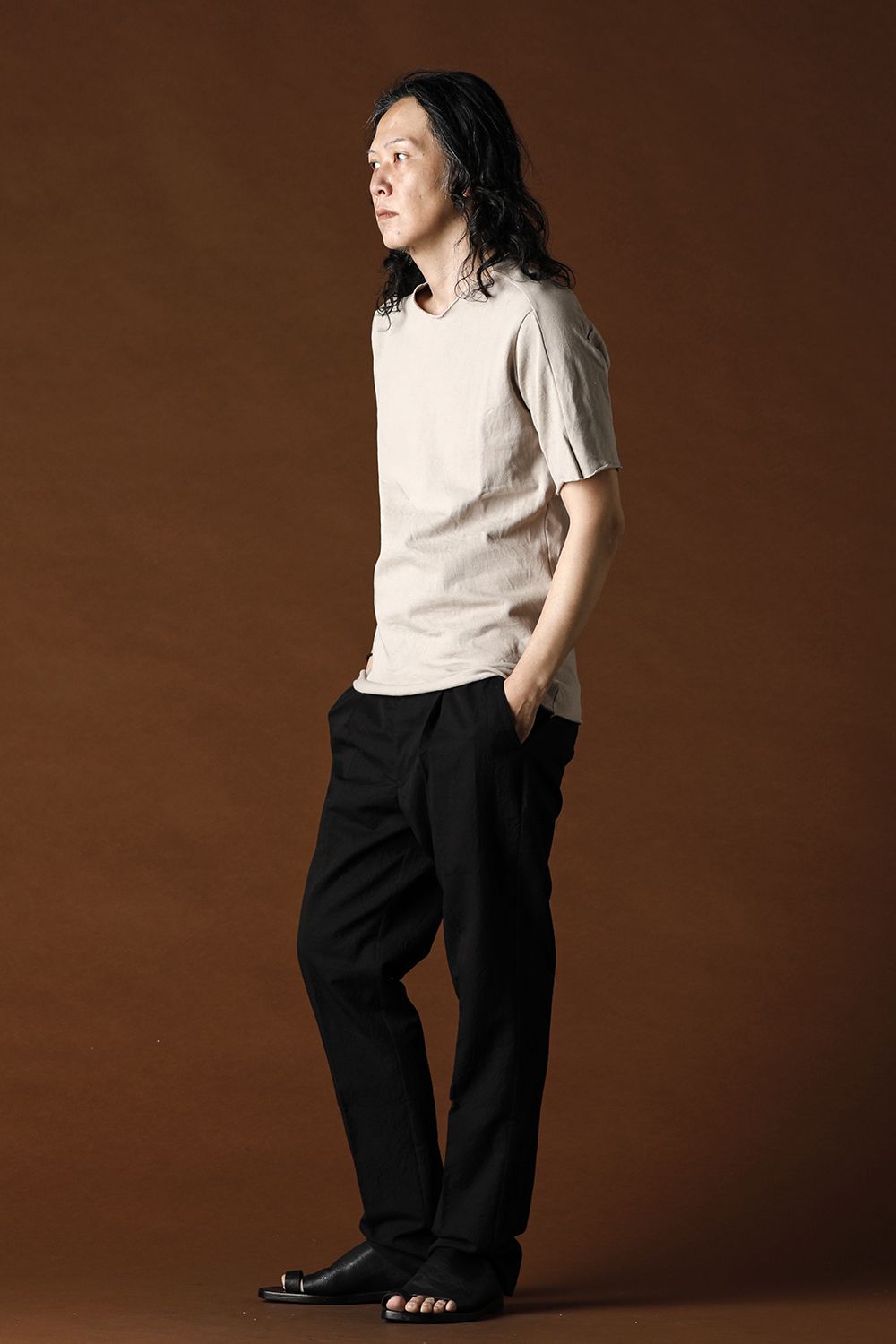 Medium Jersey T-Shirts Gray Beige