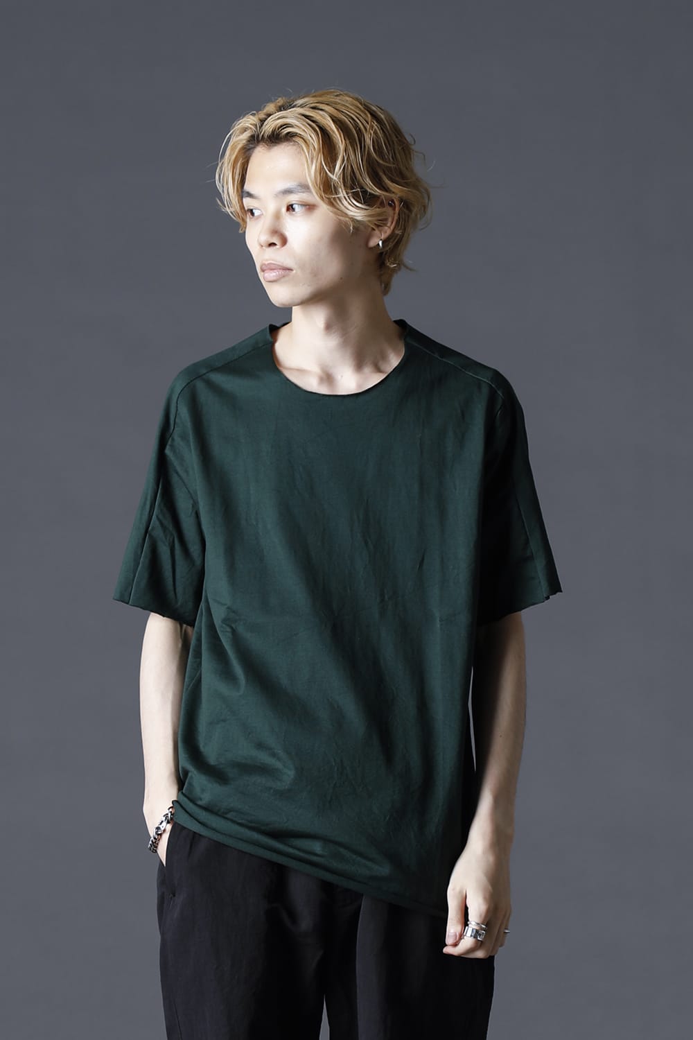 High Density Cotton Jersey Short Sleeve T-shirts D.Green