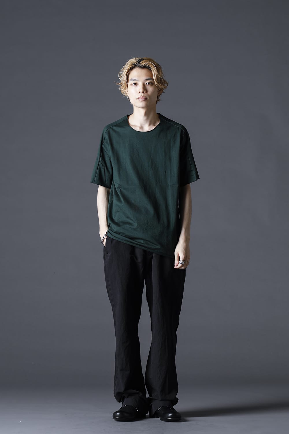 High Density Cotton Jersey Short Sleeve T-shirts D.Green