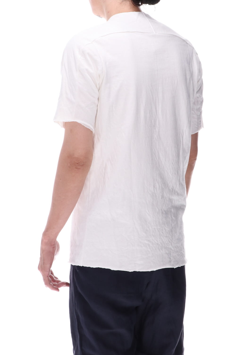 Dual-Layered Fabric Cotton T-Shirts Off White