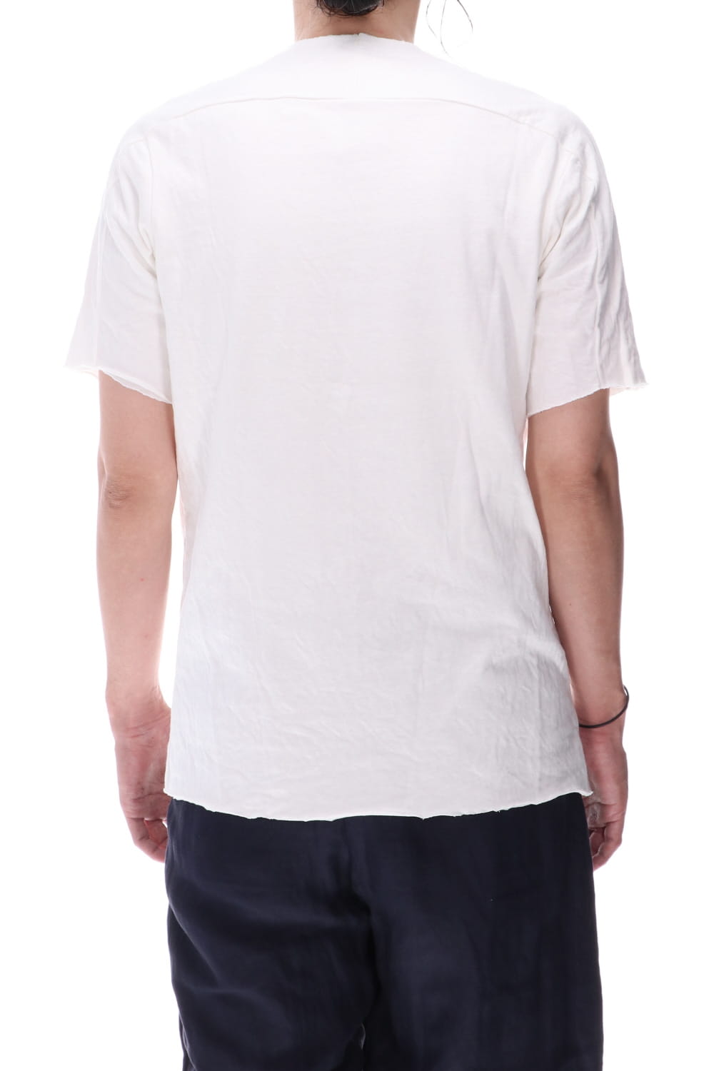 Dual-Layered Fabric Cotton T-Shirts Off White