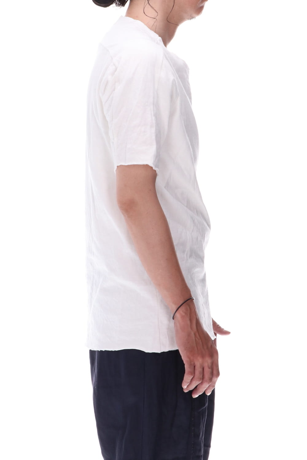 Dual-Layered Fabric Cotton T-Shirts Off White