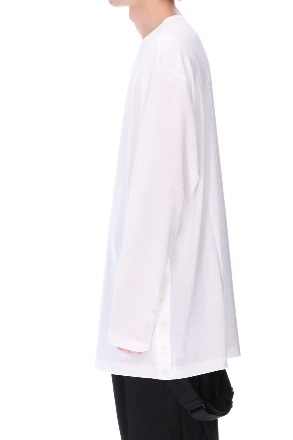 Kartima Jersey Henry Neckt T-shirt White