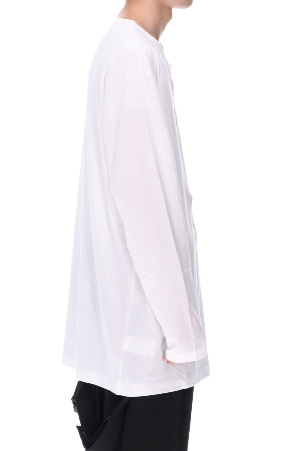 Kartima Jersey Henry Neckt T-shirt White