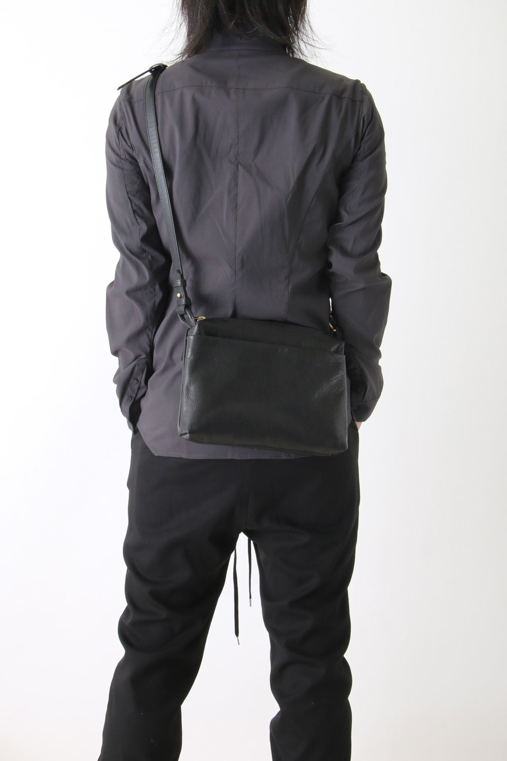 Flat Shoulder Mini - Steer oil leather