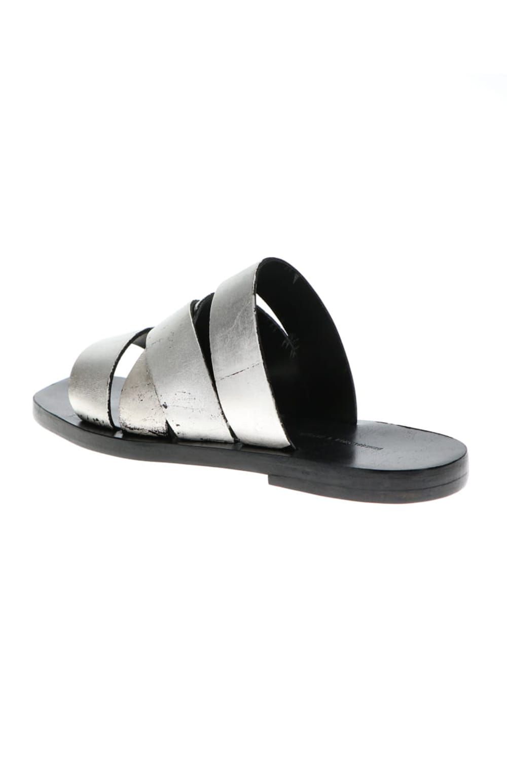 Tessera Louria calf Sandals Black × Silver