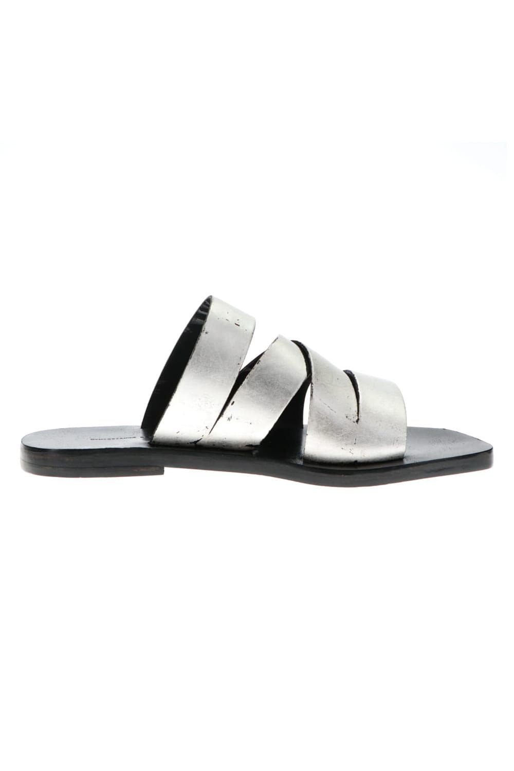 Tessera Louria calf Sandals Black × Silver