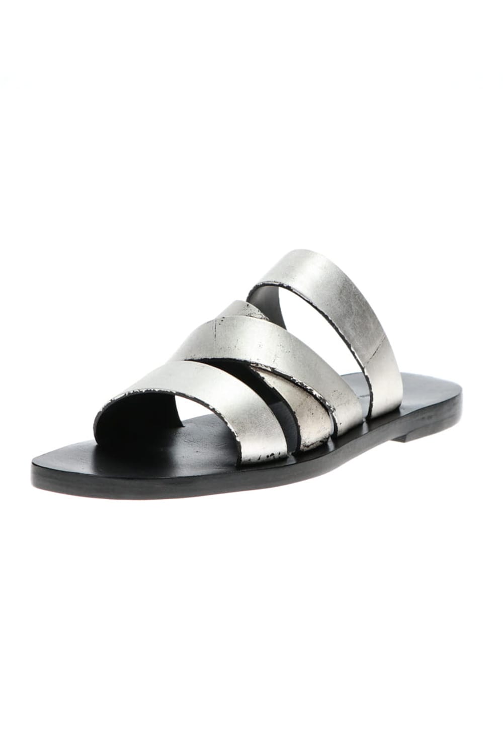 Tessera Louria calf Sandals Black × Silver