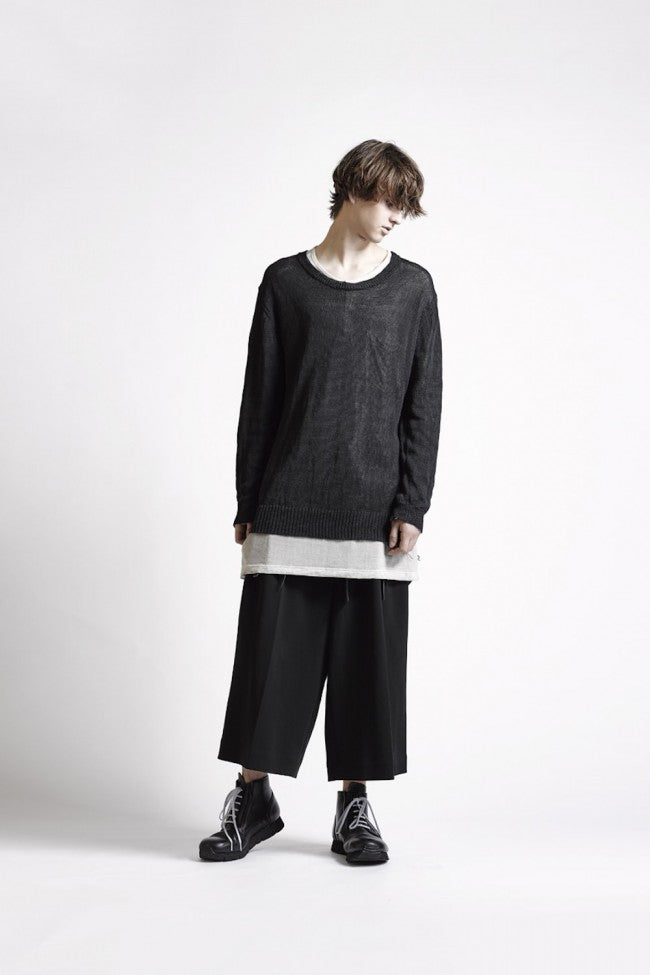 Strong Twist Double Weave Gaucho Pants