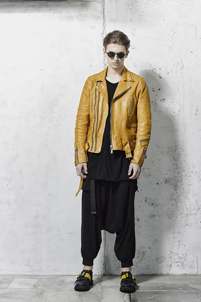 Saruel pants with belt Black