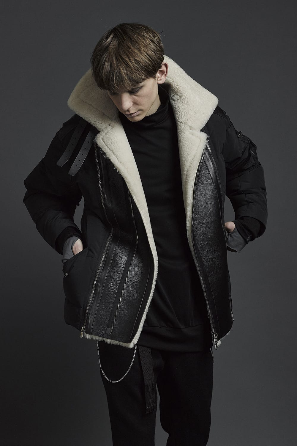 Mouton Nylon Down Jacket