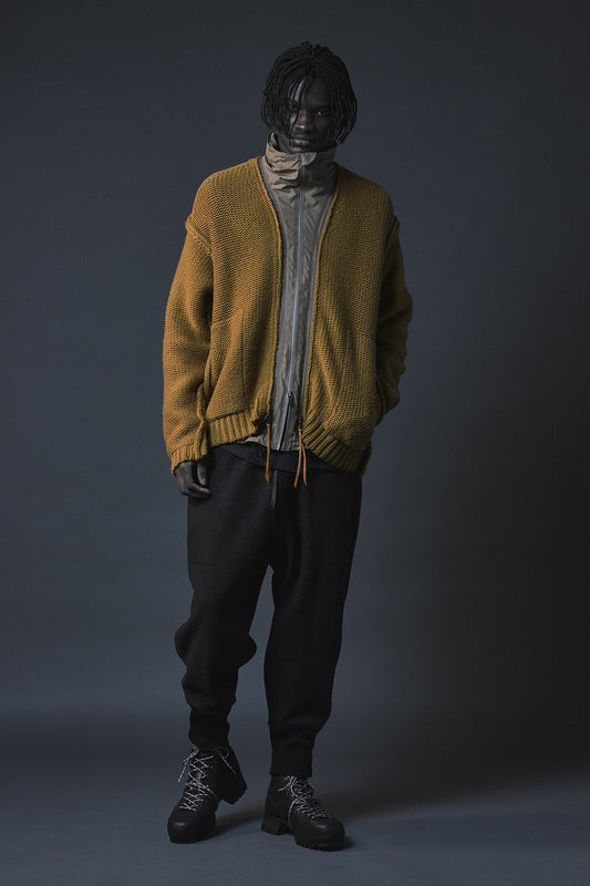 Layered cardigan Mustard