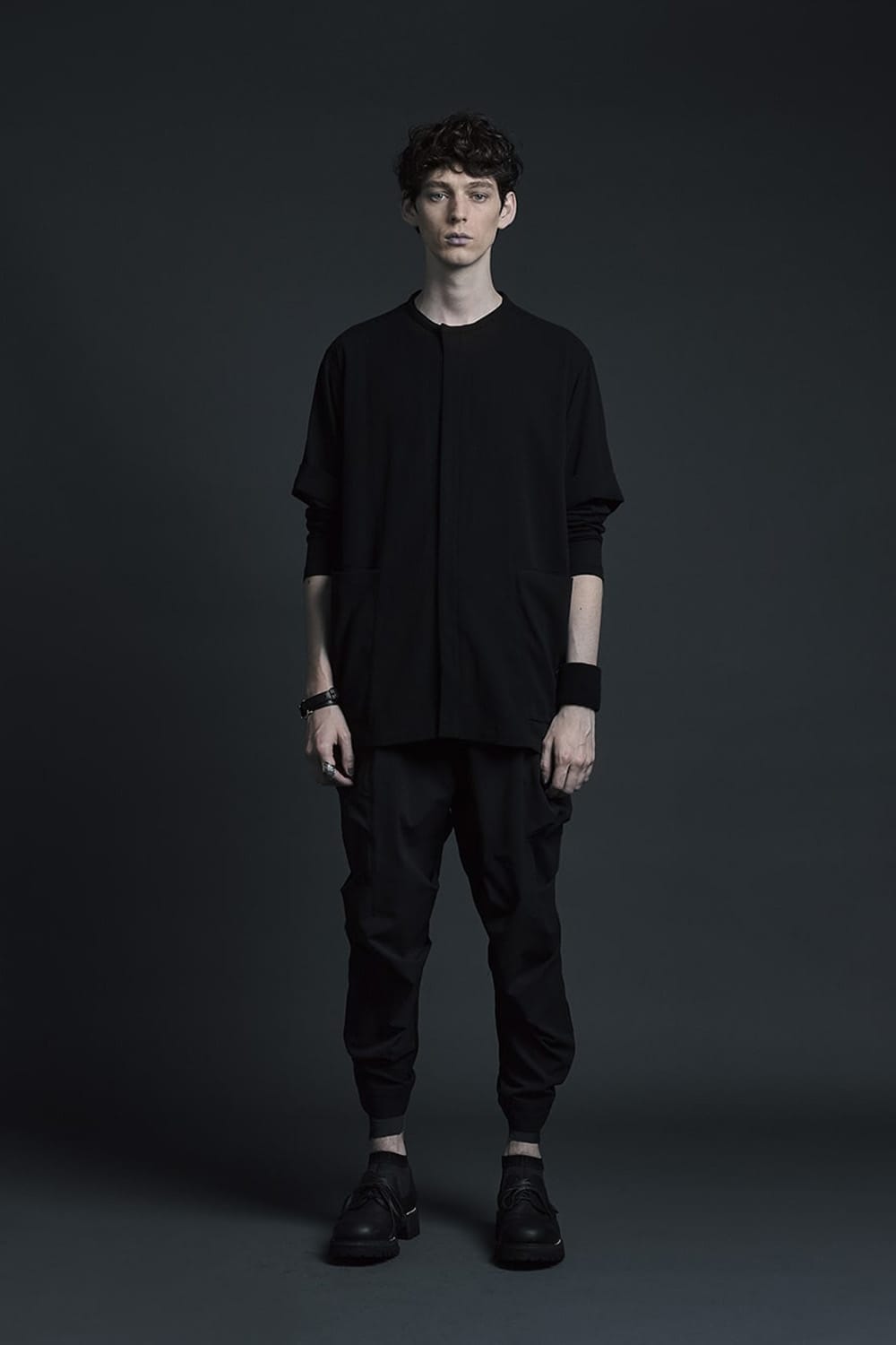 Cotton cashmere Long sleeve T-shirt Black