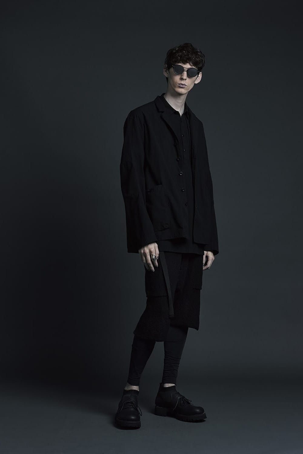 RIGARDS collaboration sunglasses - Black / Blue / Mirror