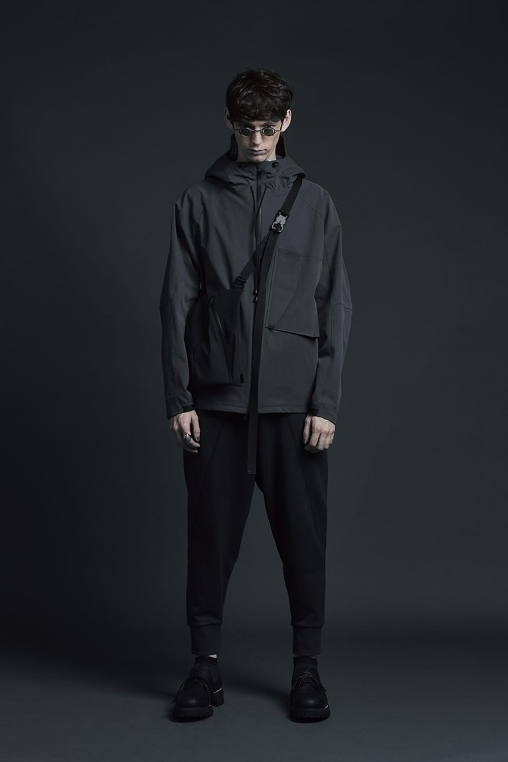 Water-repellent Stretch Mountain parka Gray