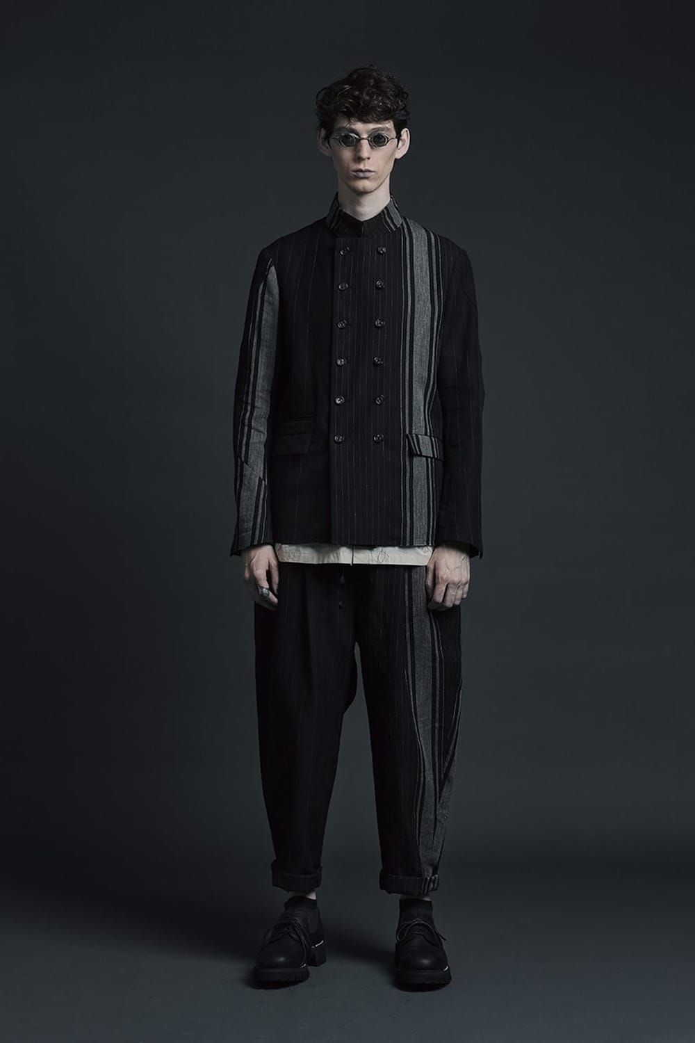 Random stripe Full length pants