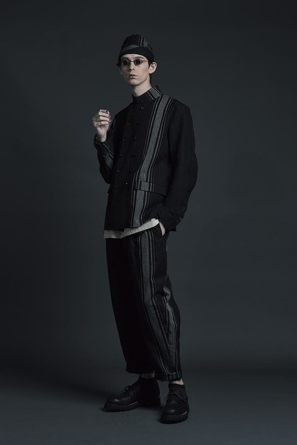 Random stripe Full length pants