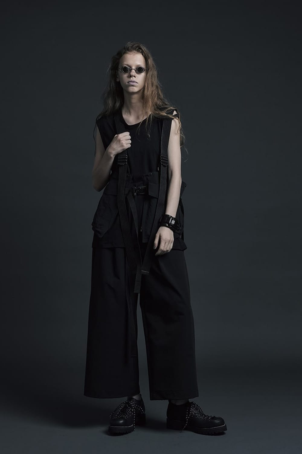 Water-repellent Stretch Wide Cropped pants