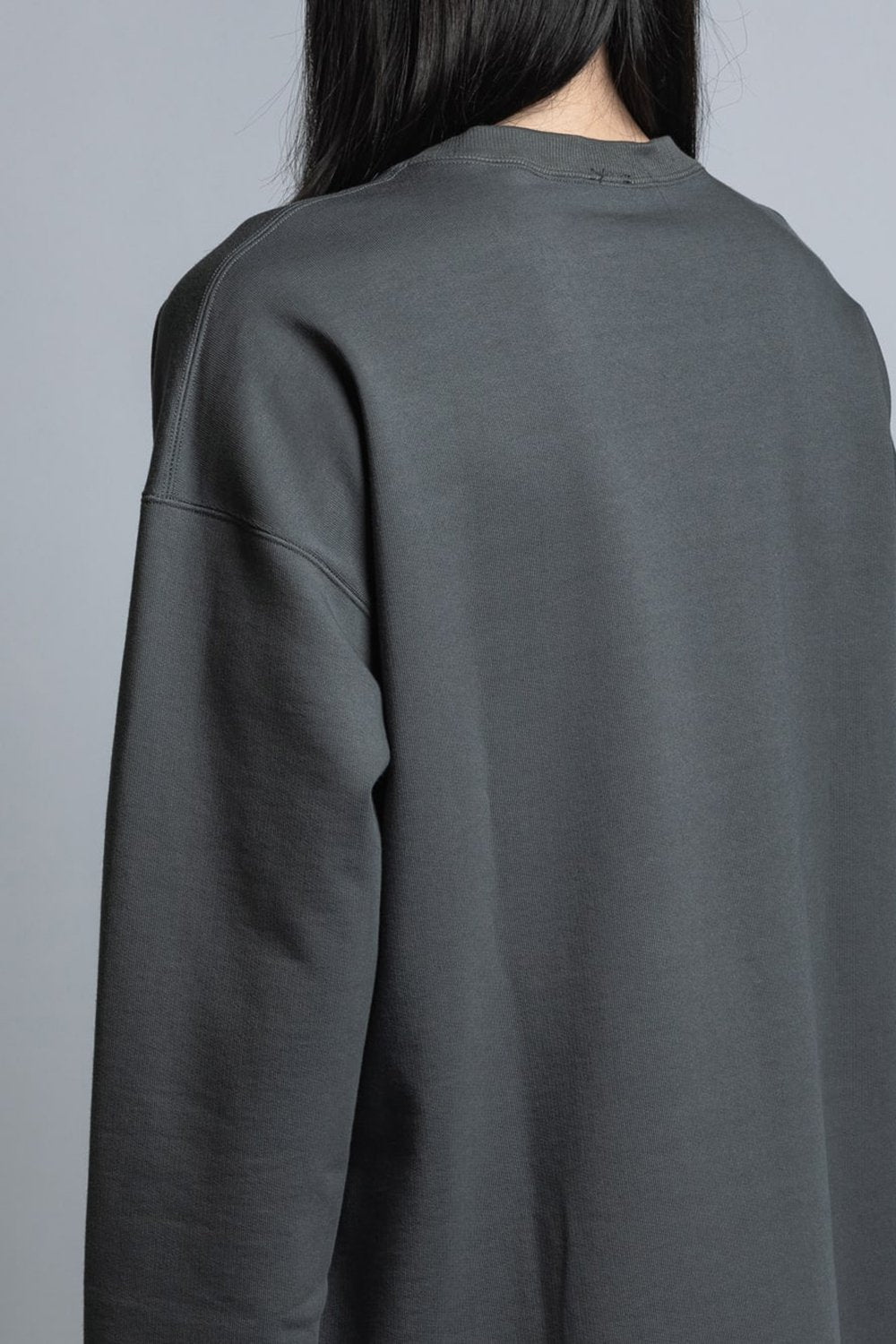 Mercerized Cotton Sweat Pullover D.Gray
