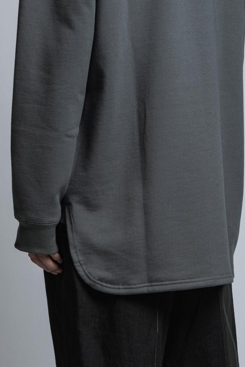 Mercerized Cotton Sweat Pullover D.Gray