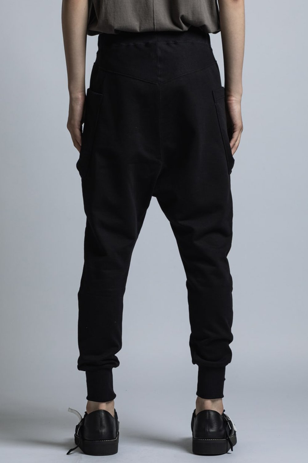 Cotton Silkete Sweat Skinny Pants Black