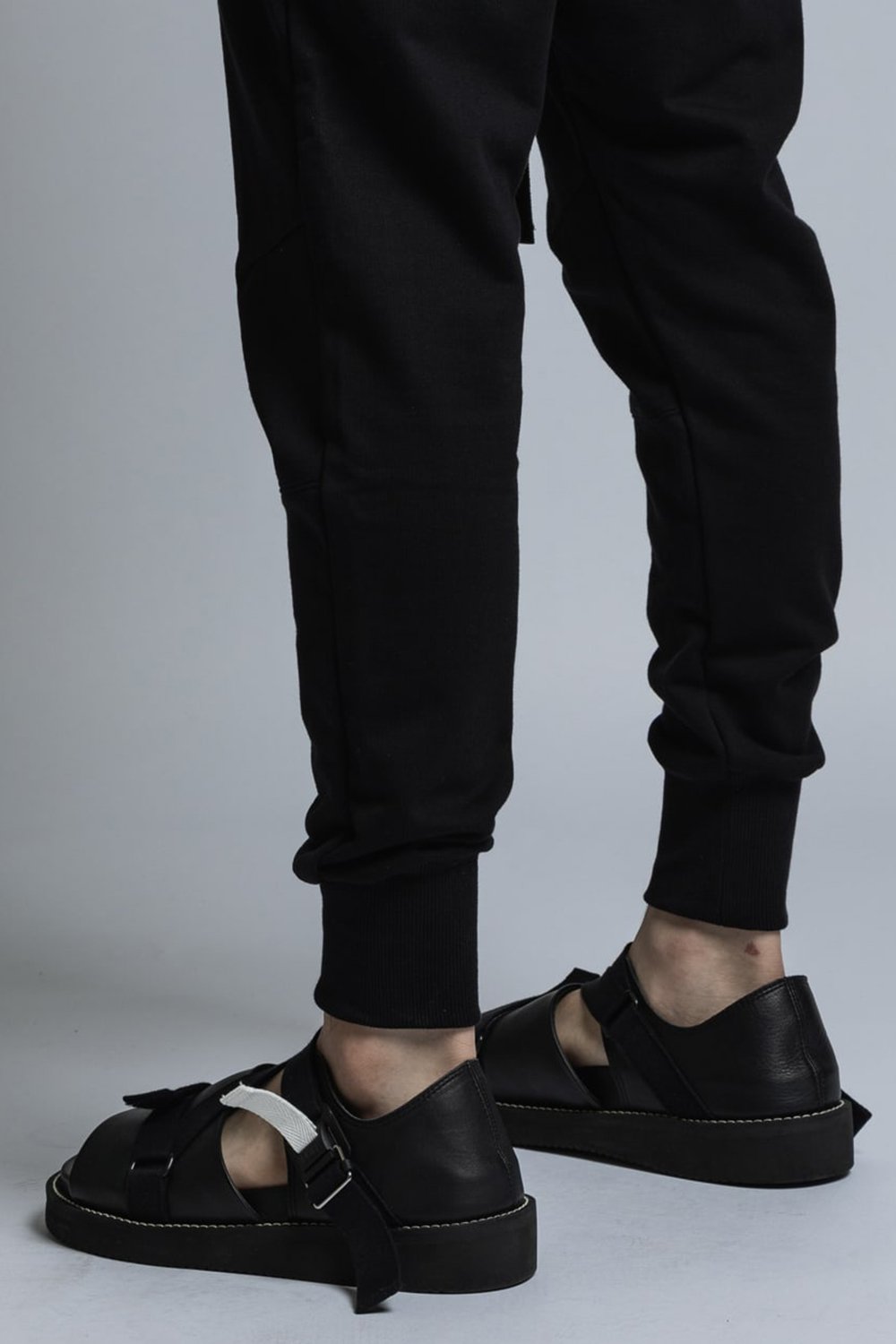 Cotton Silkete Sweat Skinny Pants Black