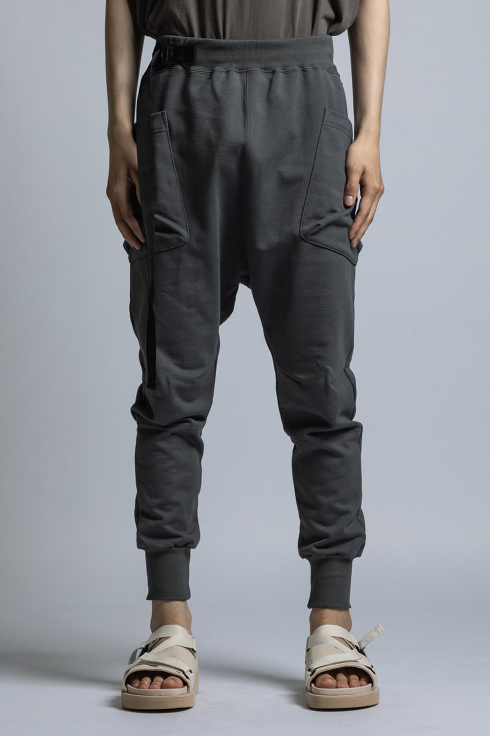 Cotton Silkete Sweat Skinny Pants D.Gray