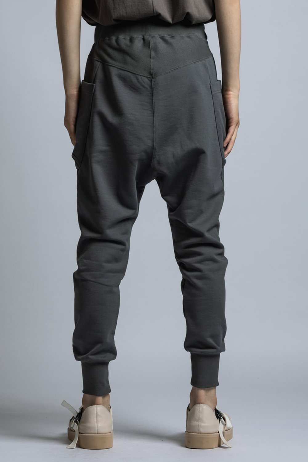 Cotton Silkete Sweat Skinny Pants D.Gray