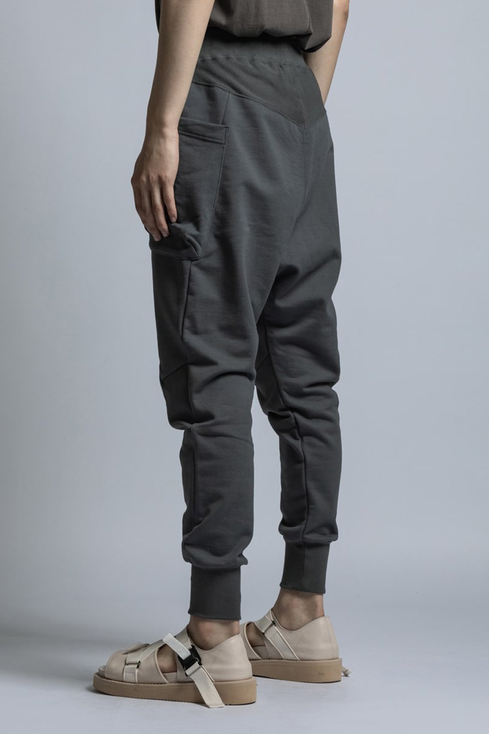 Cotton Silkete Sweat Skinny Pants D.Gray