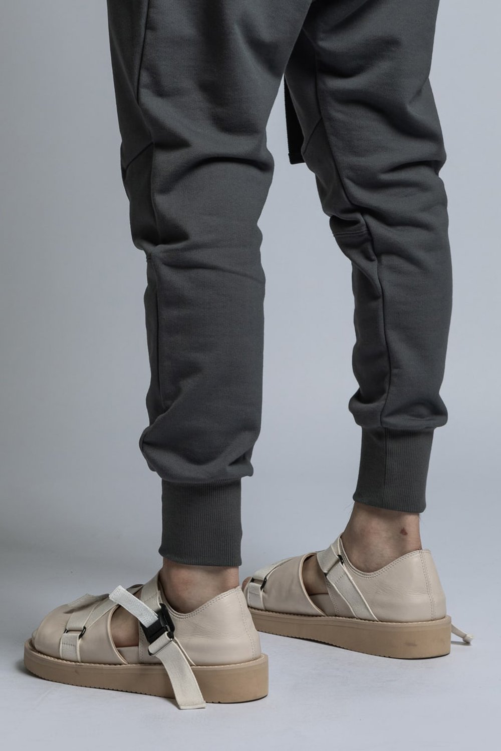 Cotton Silkete Sweat Skinny Pants D.Gray